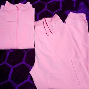 New WOut Tags!!! Mandala Pink Jacket and Jogger Scrub Pants